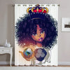 Awesome hoodied Queen Girls Printed 3D Grommet Window Curtains - HB00010