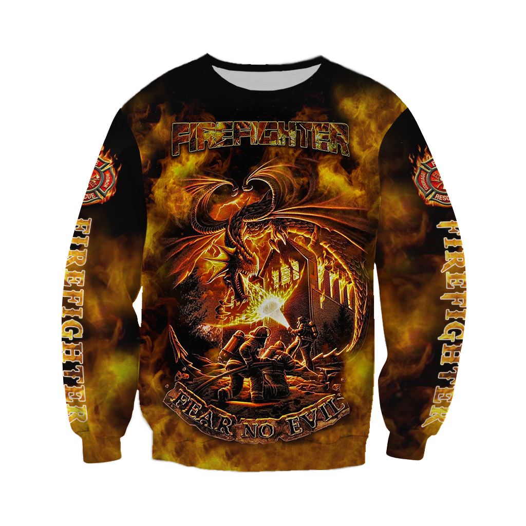 Awesome hoodie 3d all print Firefighter Dragon for Men and Women, T-Shirt, Zip Hoodies, Sweatshirt NQ277