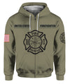 Awesome Hoodie 3D All Over FIREFIGHTER for Men and Women HBC151