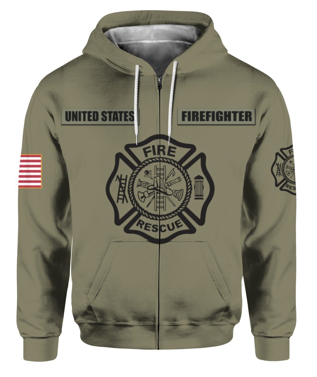 Awesome Hoodie 3D All Over FIREFIGHTER for Men and Women HBC151
