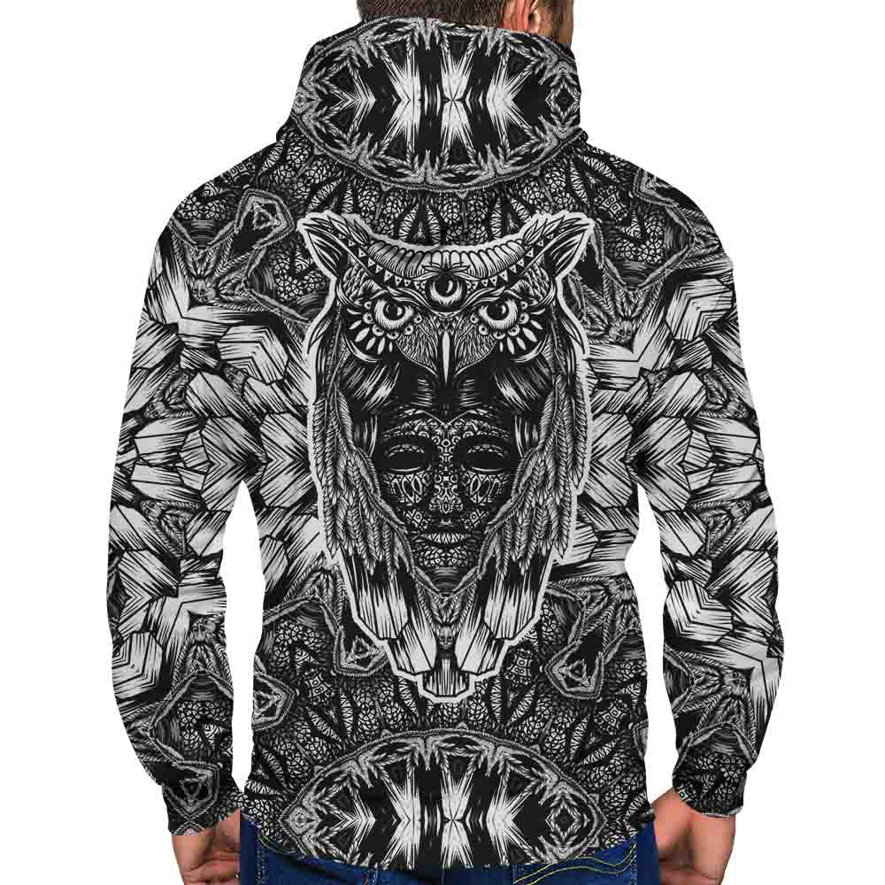 Awesome hoodie 3d all print Face Owl Hoodie for Men and Women, T-Shirt, Zip Hoodies, Sweatshirt NQ216