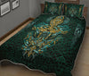 Awesome Hoodied Viking Quilt Bed Set, Fenrir The Vikings Wolves-VNBD0002
