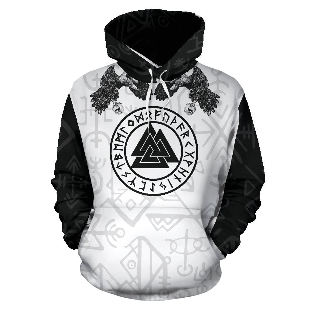 Awesome hoodied 3D ALL Print Fenrir Wolf Black and White-Men and Women Hoodie - HBC0008