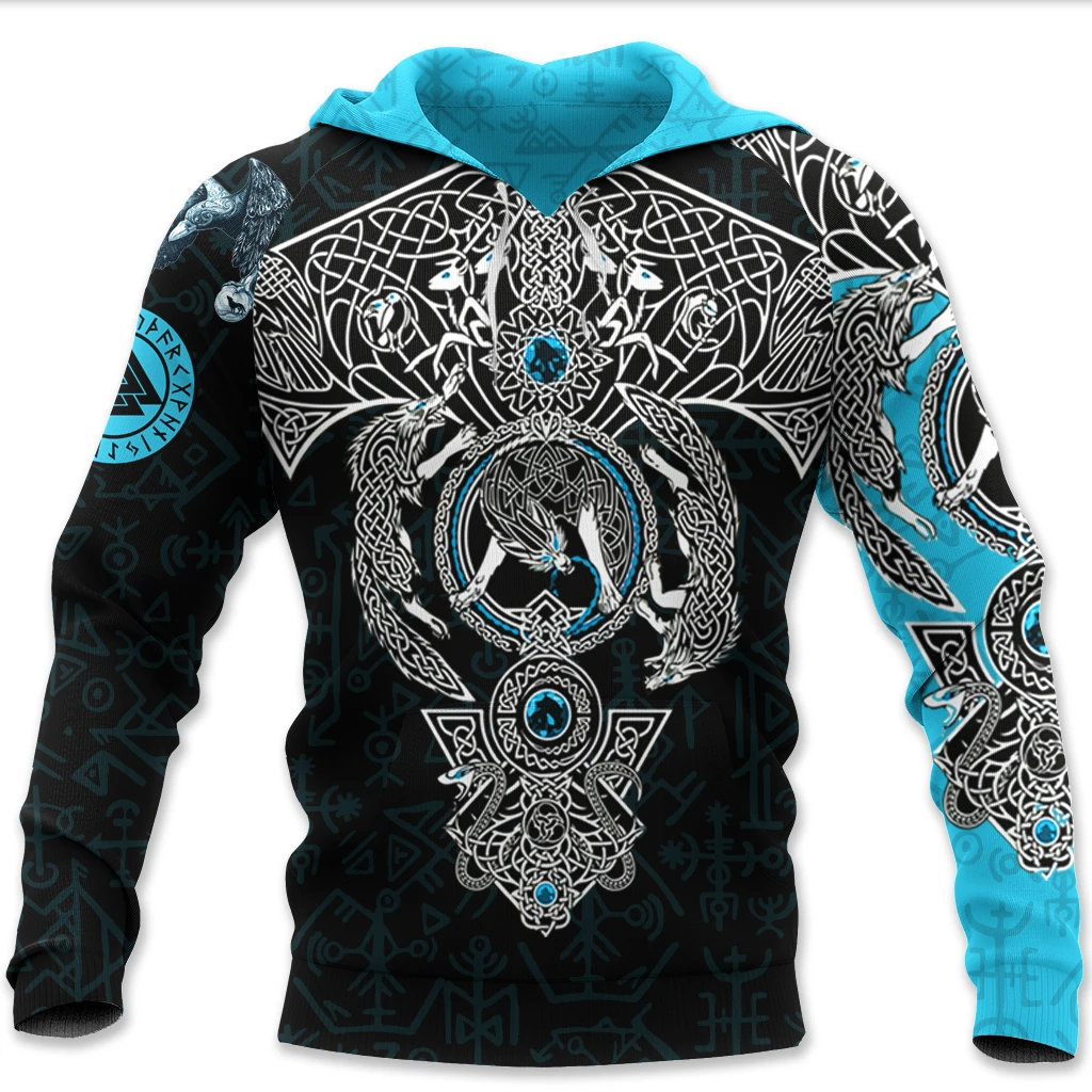 Awesome hoodie 3d all print Fenrir Skoll Hati Valknut Odin's Ravens for Men and Women, T-Shirt, Zip Hoodies, Sweatshirt NQ313
