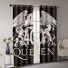 Awesome hoodied Queen Lion Printed 3D Grommet Window Curtains - HB00011
