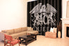 Awesome hoodied Queen Lion Printed 3D Grommet Window Curtains - HB00011