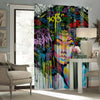 Awesome hoodied Colorful Hairstyles Printed 3D Grommet Window Curtains - HB0008