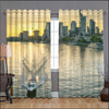 Awesome hoodied Paeceful Morning Printed 3D Grommet Window Curtains - HB00030