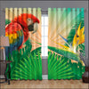 Awesome hoodied Parrots Printed 3D Grommet Window Curtains - HB00075