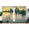 Awesome hoodied Paeceful Morning Printed 3D Grommet Window Curtains - HB00030