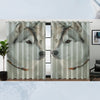 Awesome hoodied Alaska dogs Printed 3D Grommet Window Curtains - HB00022