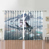 Awesome hoodied Alaska Printed 3D Grommet Window Curtains - HB00046