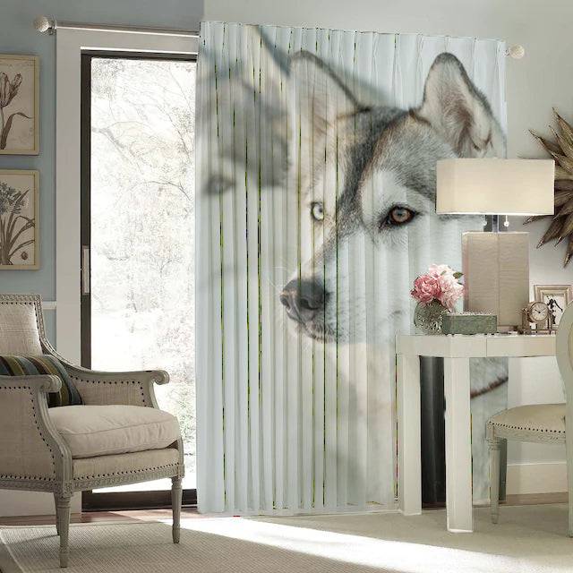Awesome hoodied Alaska Printed 3D Grommet Window Curtains - HB00017
