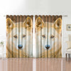 Awesome hoodied Dingo Printed 3D Grommet Window Curtains - HB00045
