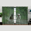 Awesome hoodied Pitbull dogs Printed 3D Grommet Window Curtains - HB00031