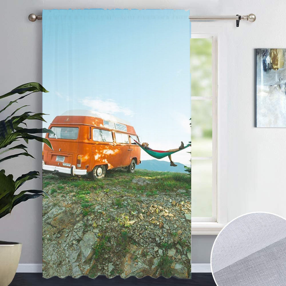 Awesome hoodied Bus Curtains Printed 3D Grommet Window Curtains - HB00019