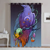Awesome hoodied Parrots Printed 3D Grommet Window Curtains - HB00014