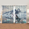 Awesome hoodied Alaska Printed 3D Grommet Window Curtains - HB00046