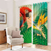 Awesome hoodied Parrots Printed 3D Grommet Window Curtains - HB00075