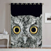 Awesome hoodied Owl Printed 3D Grommet Window Curtains - HB00016
