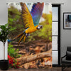 Awesome hoodied Parrot Printed 3D Grommet Window Curtains - HB00024