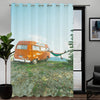 Awesome hoodied Bus Curtains Printed 3D Grommet Window Curtains - HB00019