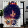 Awesome hoodied Queen Girls Printed 3D Grommet Window Curtains - HB00010