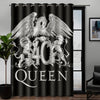 Awesome hoodied Queen Lion Printed 3D Grommet Window Curtains - HB00011