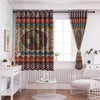 Awesome hoodied Native American Aztec Pattern Printed 3D Grommet Window Curtains - HB00084
