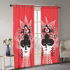 Awesome hoodied Queen Printed 3D Grommet Window Curtains - HB0009