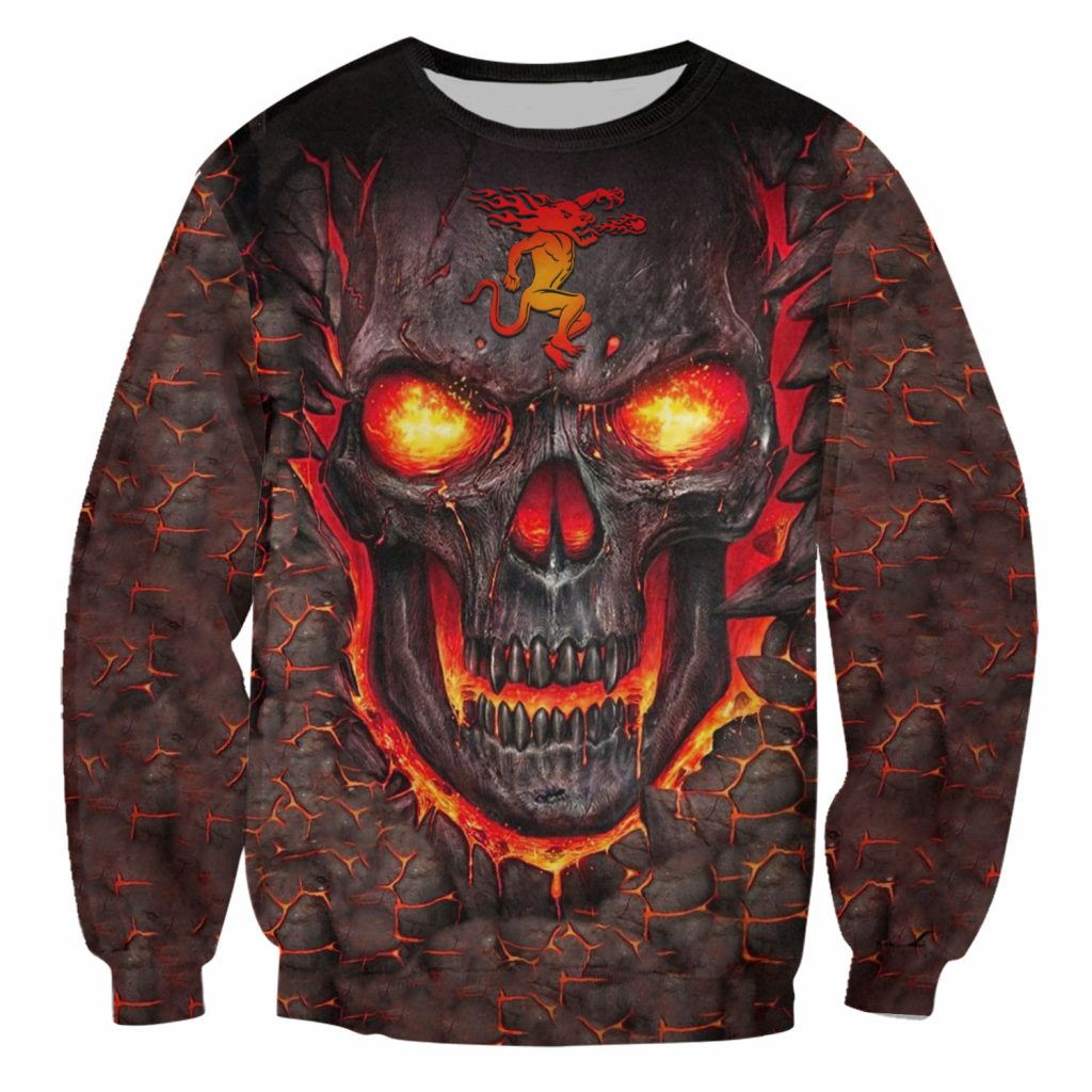 Awesome hoodie 3d all print Fireball Skull Alcohol for Men and Women, T-Shirt, Zip Hoodies, Sweatshirt NQ330