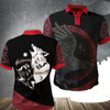 Awesome Hoodie Viking Wolf Of Odin 3D All Over Print Polo Shirt DC0104