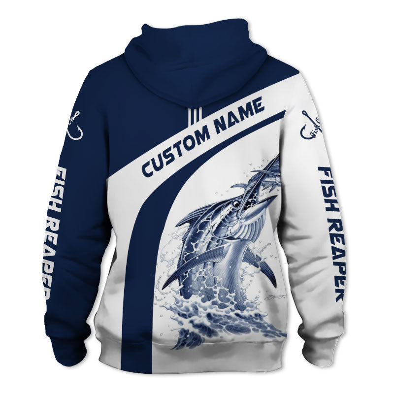 Awesome hoodie 3D ALL Print Marlin Fishing -Men and Women Zip Hoodies- ND001