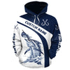 Awesome hoodie 3D ALL Print Marlin Fishing -Men and Women Zip Hoodies- ND001