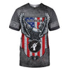 Awesome Hoodie 3D All Over Print Electrician US Flag - Customize Name for Men and Women Hoodie, T-Shirt, Zip Hoodies, Sweatshirt DC079