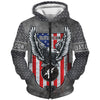 Awesome Hoodie 3D All Over Print Electrician US Flag - Customize Name for Men and Women Hoodie, T-Shirt, Zip Hoodies, Sweatshirt DC079