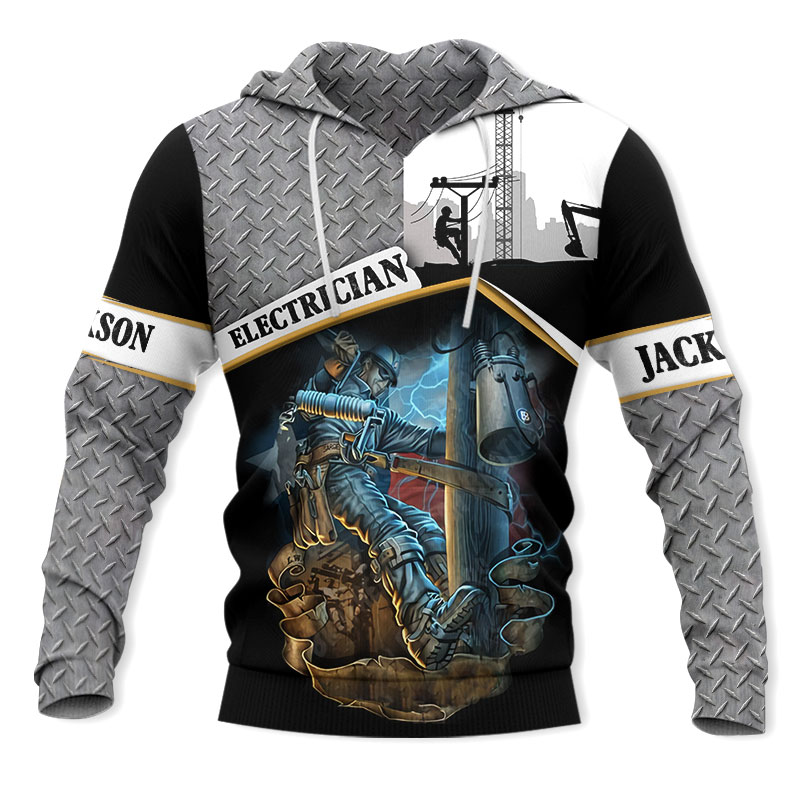 Awesome Hoodie 3D All Over Print Premium Personalized Electrician for Men and Women Hoodie, T-Shirt, Zip Hoodies, Sweatshirt DC076