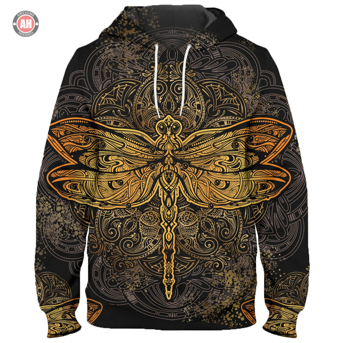 Awesome hoodie 3d all print Gold Dragonfly Hoodie, Zip Hoodie NQ117