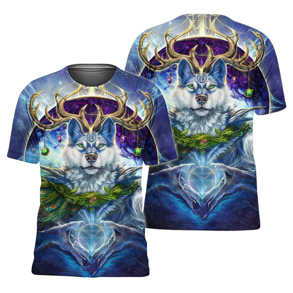 Awesome hoodie 3d all print Galaxy Blue Wolf King for Men and Women, T-Shirt, Zip Hoodies, Sweatshirt NQ413