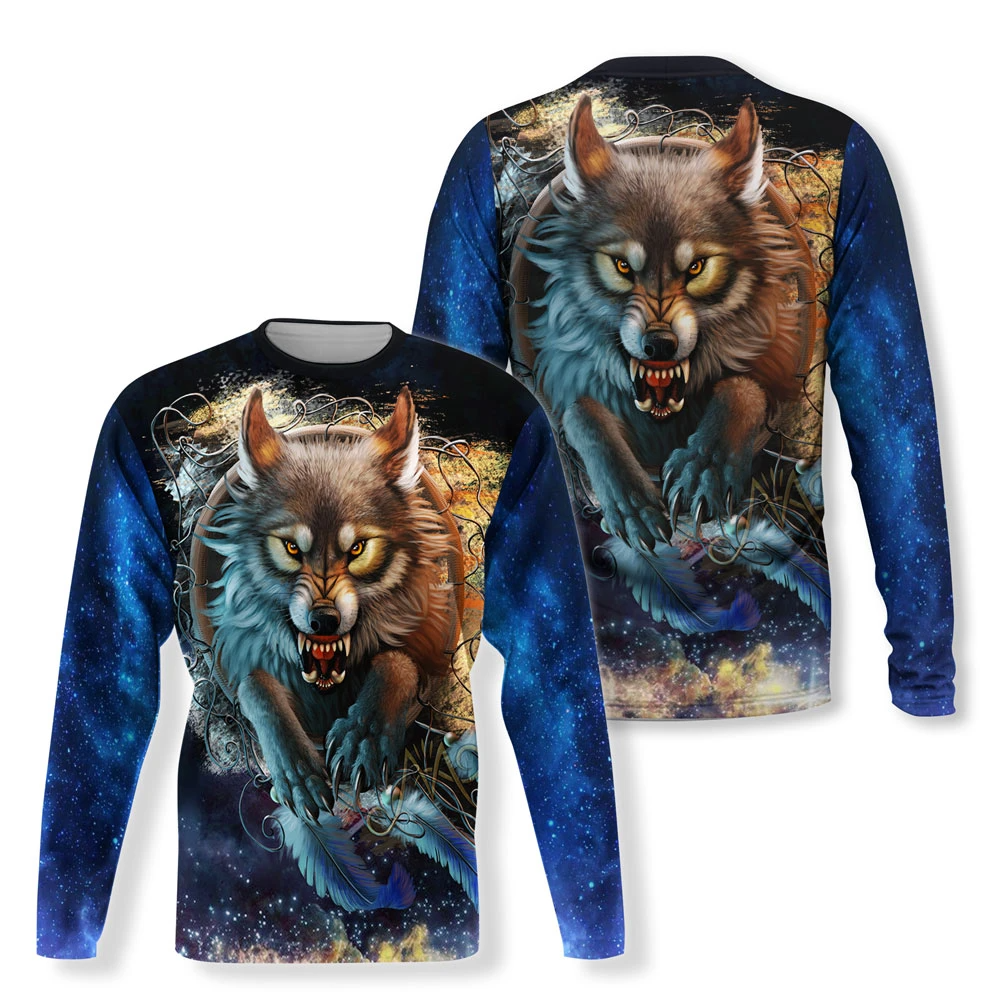 Awesome hoodie 3d all print Galaxy Wolf for Men and Women, T-Shirt, Zip Hoodies, Sweatshirt NQ414