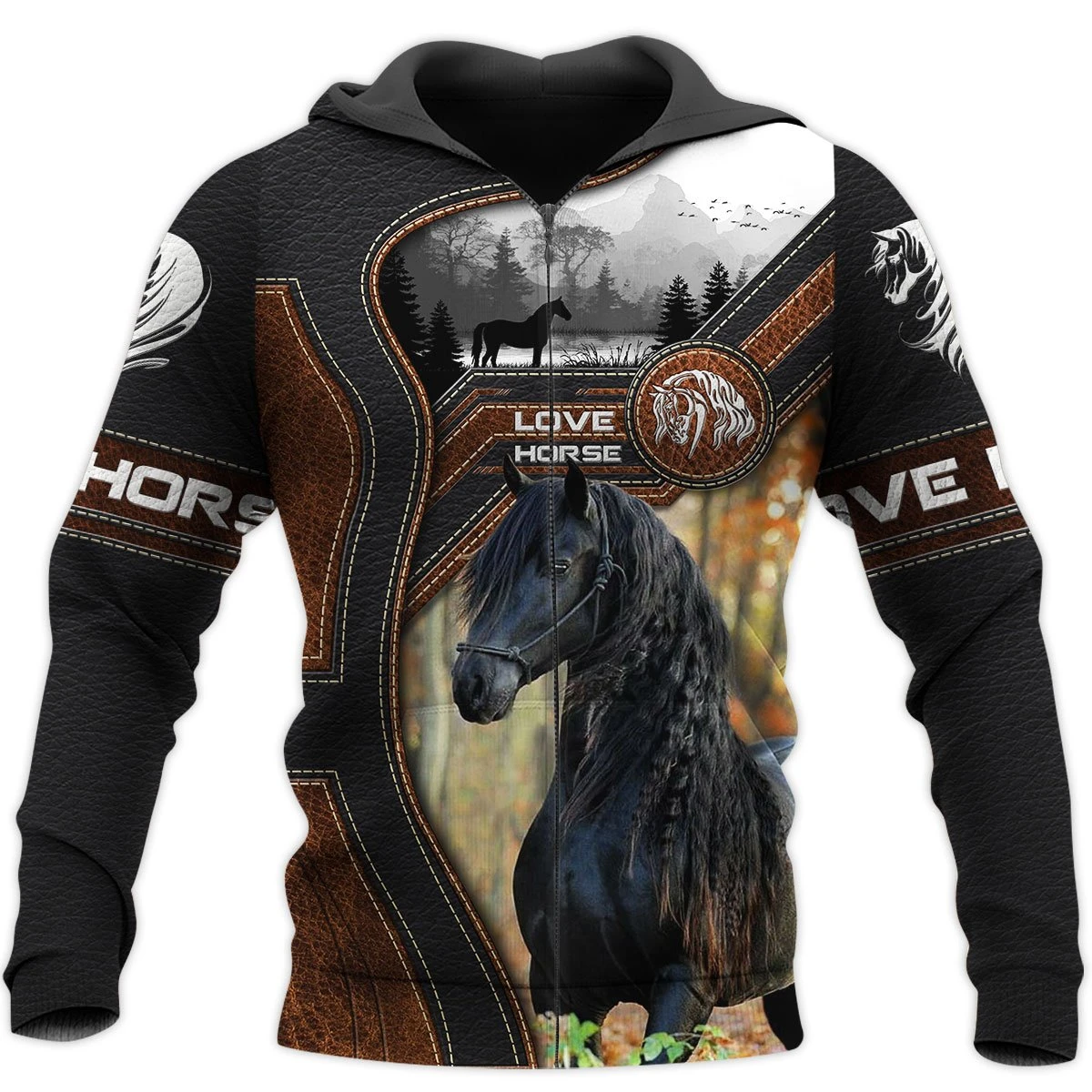 Awesome hoodie 3d all print Love Horse for Men and Women, T-Shirt, Zip Hoodies, Sweatshirt NQ0030