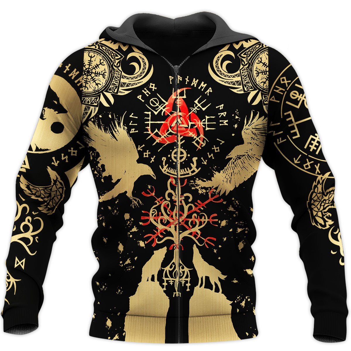 3D All Over Print  Viking Tattoo for Men and Women Hoodie, T-Shirt, Zip Hoodies, Sweatshirt VN0028