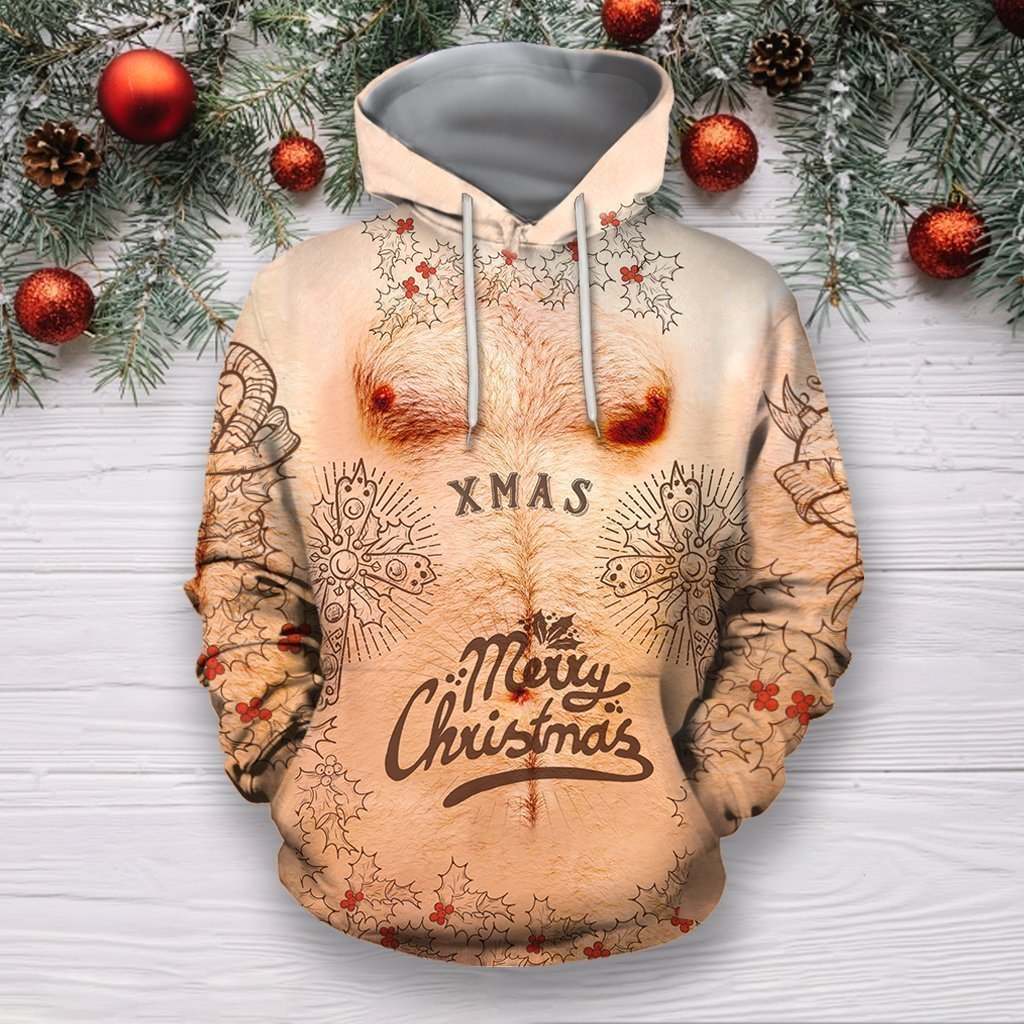 3D AOP Funny Tattoo Xmas Life Ugly Christmas Clothes