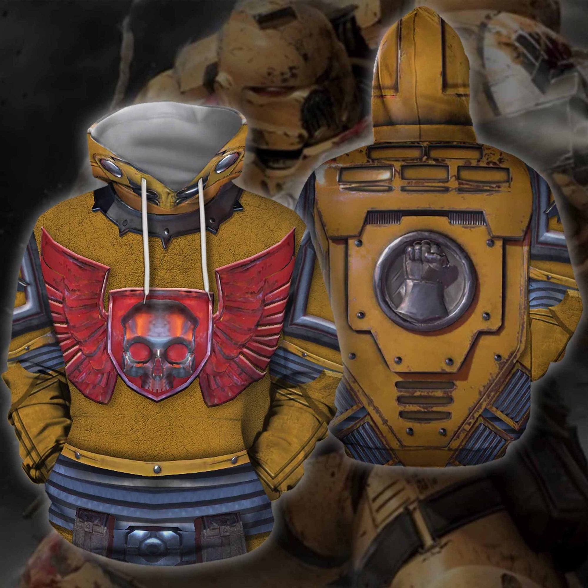 3D All OVER PRINT YELLOW  40K ARMOR