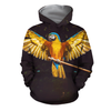 3D All Over Print Parrots Wings Hoodie