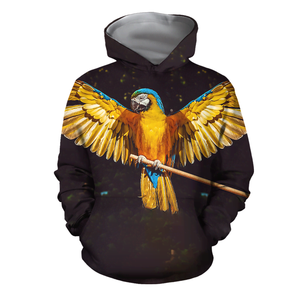3D All Over Print Parrots Wings Hoodie