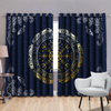 Awesome hoodied Pattern Viking All Printed 3D Grommet Window Curtains - HD18