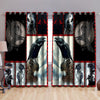 Awesome hoodie Vikings - Raven of Odin Thermal Printed 3D Grommet Window Curtains THC009