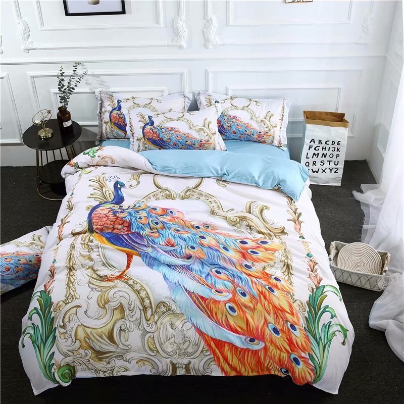 Awesome Hoodies 3D all over print Peacock  Bedding SET very cool  VND
