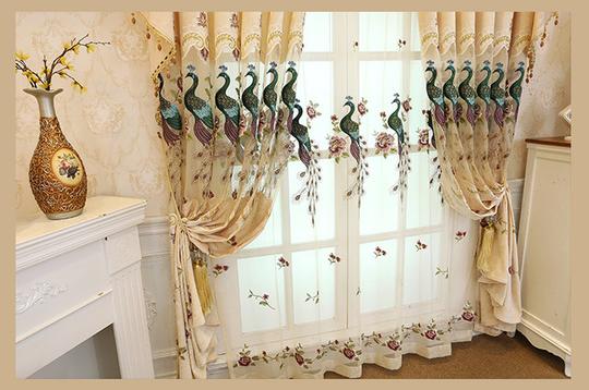 Awesome hoodied 3D Curtains peacock - VNC0001